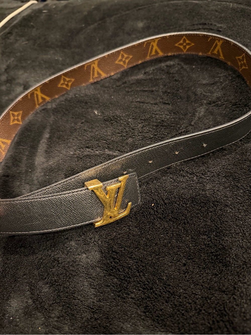 Louis Vuitton Reversible Monogram Black/Brown women Leather Belt